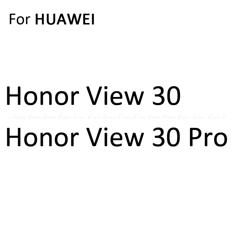 Прозрачная мягкая задняя пленка из углеродного волокна для HuaWei Honor 20S 10i 20i View 10 20 30 Pro 8 V9 Play Lite, защита заднего экрана, не стекло - Цвет: For Honor View 30