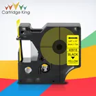 Лента для принтера 40918 40910 для Dymo d1 45013 9 мм 12 мм лента для маркировки черная на желтом для Dymo LabelWriter 450 Duo LabelManager LM160
