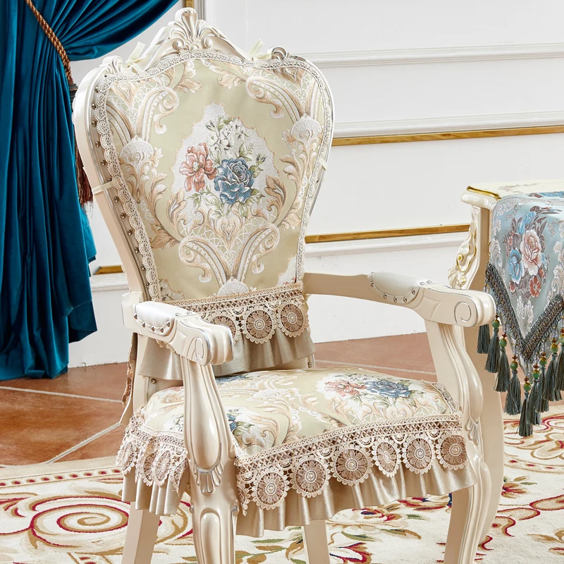 

Кружевной жаккардовый чехол для стула