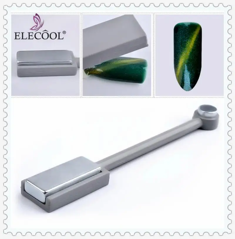 ELECOOL 1 шт. двухсторонний дизайн ногтей кошачий глаз Магнитная палочка 3D эффект