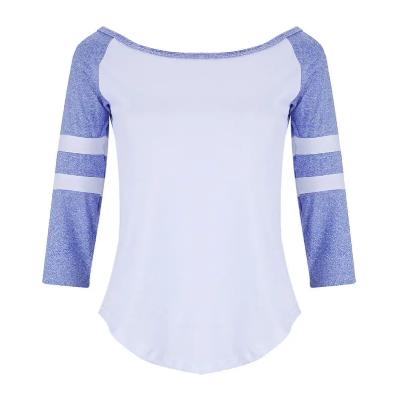 Модная женская летняя повседневная футболка для девочек облегающий пуловер с