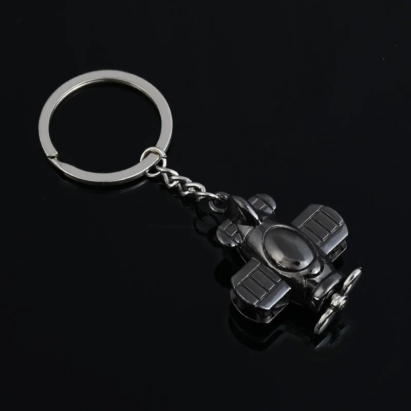 Креативный маленький самолет модель металлический брелок DIY Автомобильный