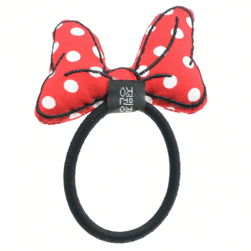 Набор головных уборов в горошек с бантом и ушками тканевая повязка на голову