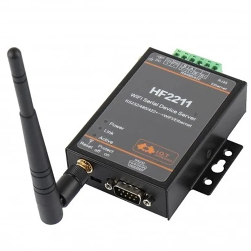 HF2211 Modbus Серийный RS232/RS485/RS422 в Ethernet/Wi Fi конверсионный модуль поддержка веб