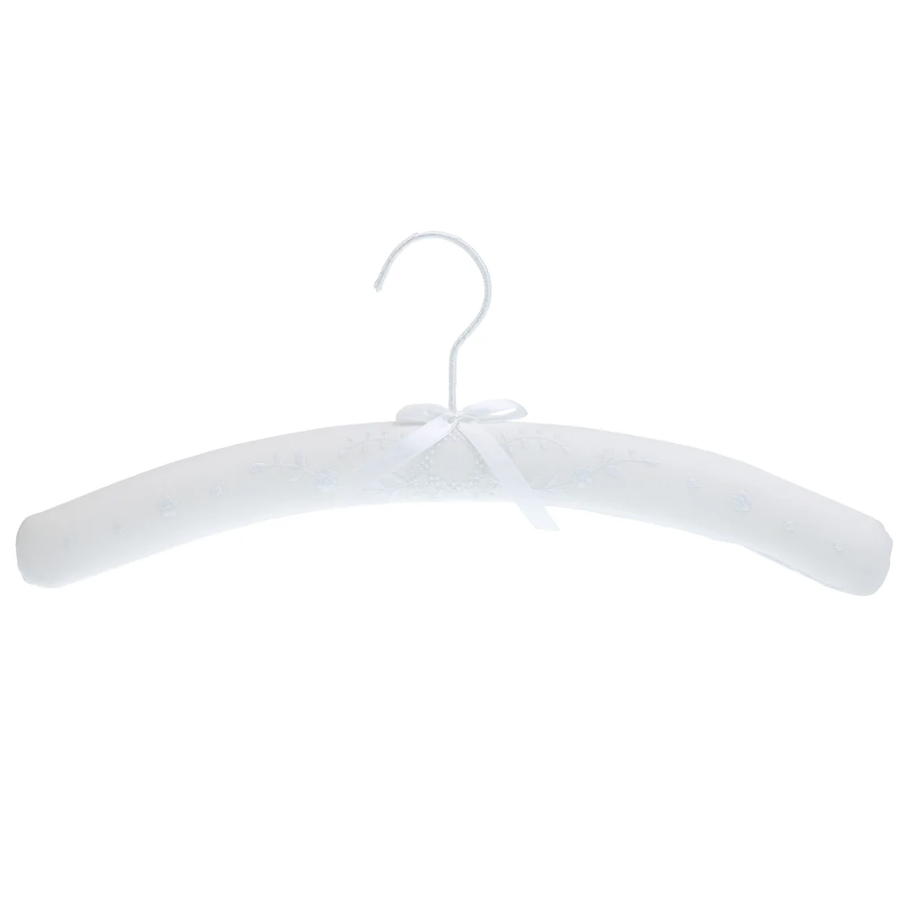 Luxury Floral Padded Hanger Wedding Bridal Dress Clothes Rotating Hook | Дом и сад