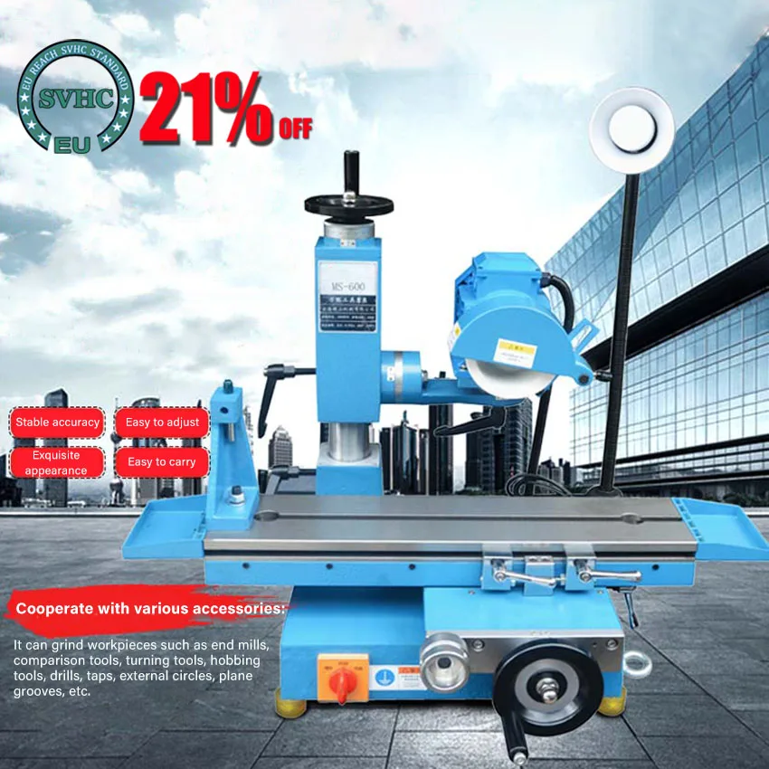 Universal Desktop Tool Grinding Machine 220V/380V 500W Small Surface Grinder Multi-functional Sharpener With Suction Cups | Инструменты