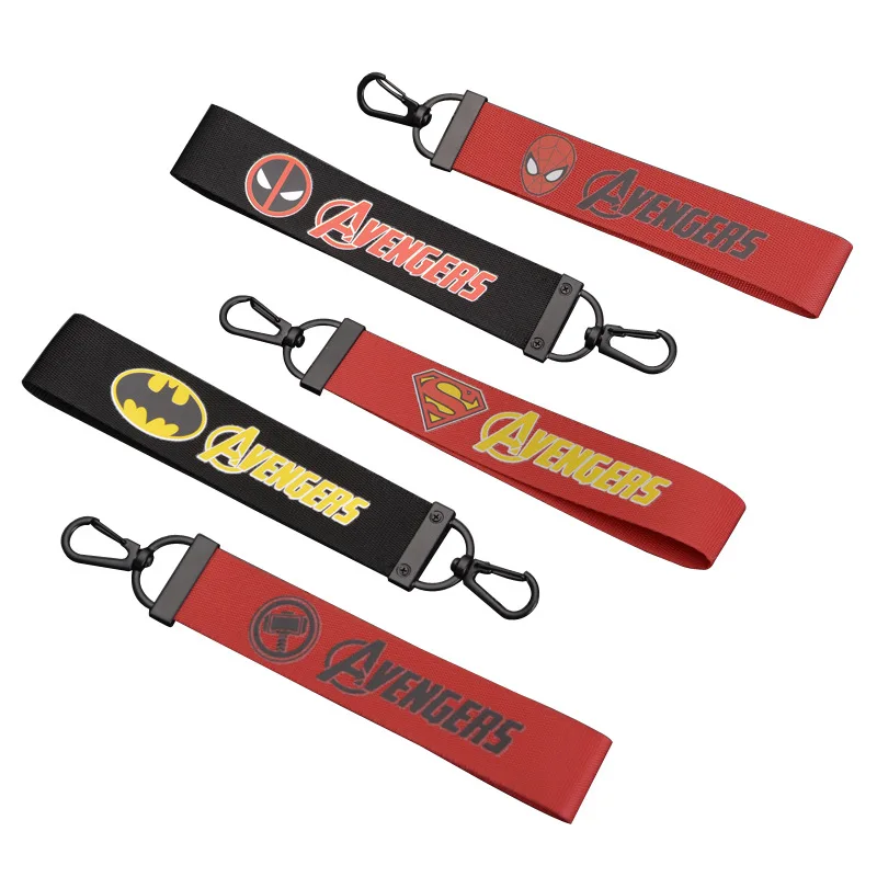 Marvel супергерой Мстители шаблон DIY лента брелок группы для женщин сумка