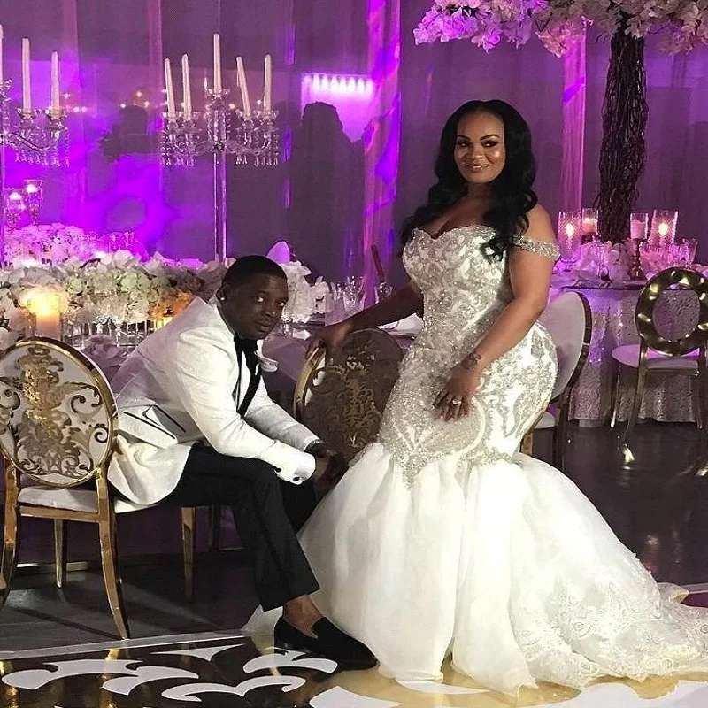 Африканские свадебные платья Русалочки для невесты 2020 прозрачные кружевные с