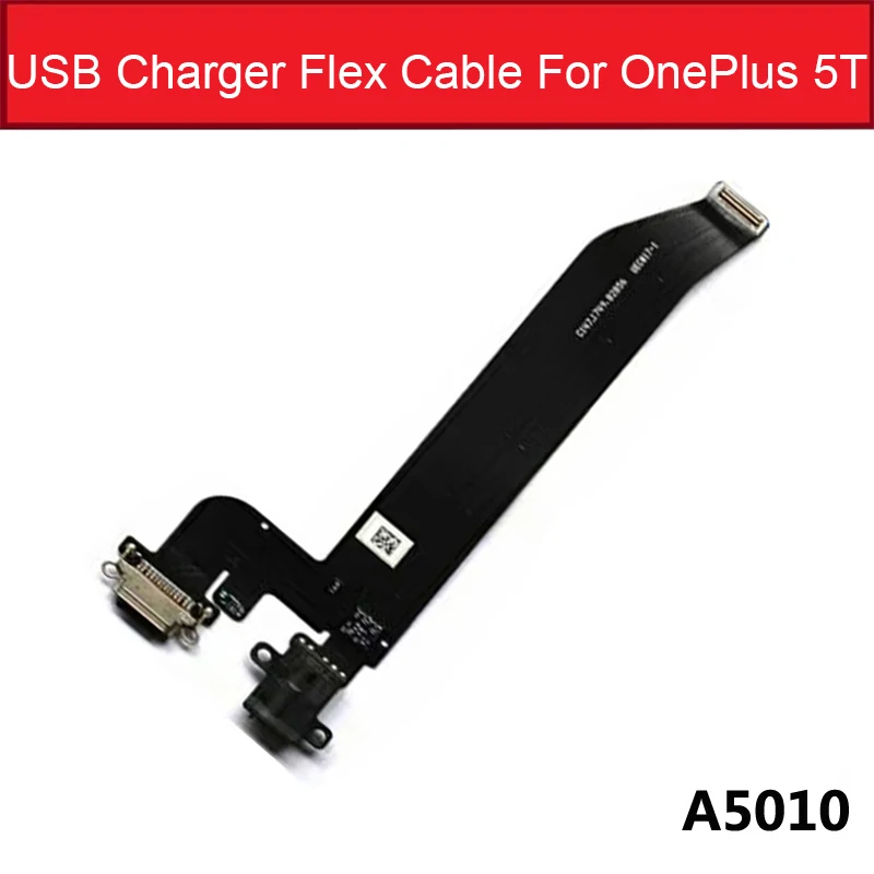 

For Oneplus 5 A5000 5T A5010 1+5 1+5T USB Charging Flex Cable With Earphone Jack Repair Parts