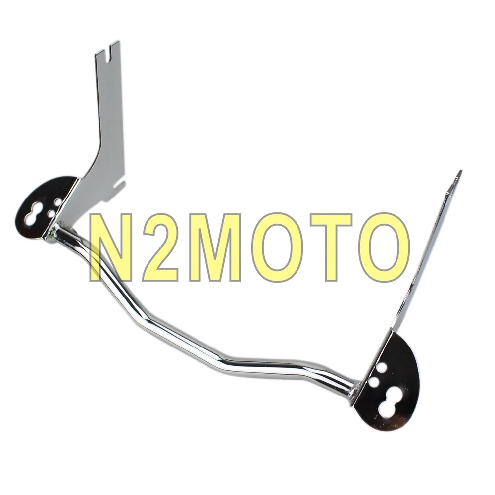 Chrome Для Harley Road King 1994-2013 мотоциклетный Точечный светильник, лампа ближнего света, светильник поворотного сигнала, кронштейн, держатель, черный/хром - Цвет: Chrome