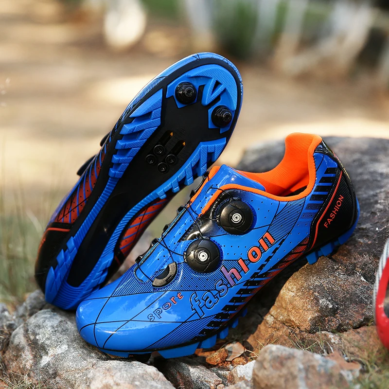 Harga Sapatilha Ciclismo Mtb Sepeda Bersepeda Sepatu Tidak Tahan Slip Profesional Self-Locking Ultra Ringan Olahraga Luar Ruangan Sepatu