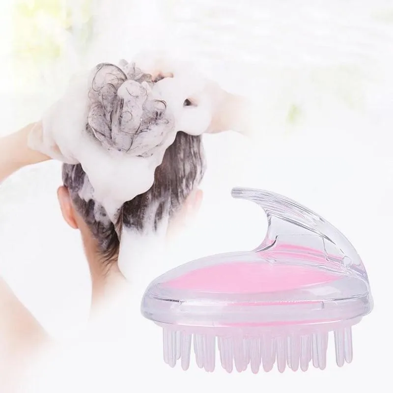 

Silicone Hair Scalp Massager Brush Useful Shampoo Scalp Safety Hair Relaxation Shower Massager Skin Friendly Washing Comb X4V2
