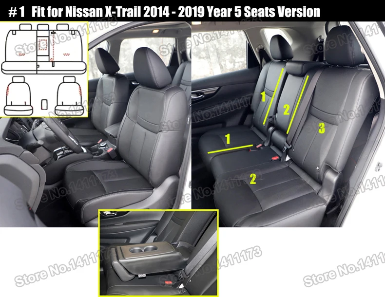 CARTAILOR защитное покрытие автомобильного сиденья на заказ для Nissan X-Trail T32, чехлы для автомобильных сидений, кожаные аксессуары, набор боковых подушек безопасности