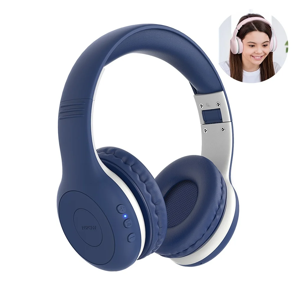 

children's Bluetooth wireless headset 5.0, foldable helmet, 16 hour playback, PC and mobile phone phone