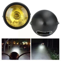 classic vintage led motorcycle modification headlight shape 4 bicycle round fog color retro gn125 light front lamp head x9t7
