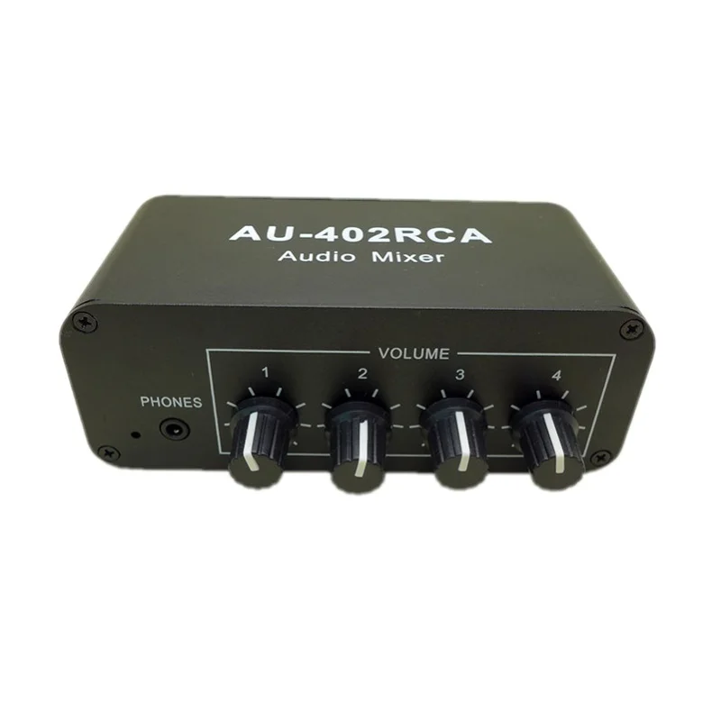 AU-402RCA 12 в стерео аудио смешанный распределитель сигнала селектор переключатель 4