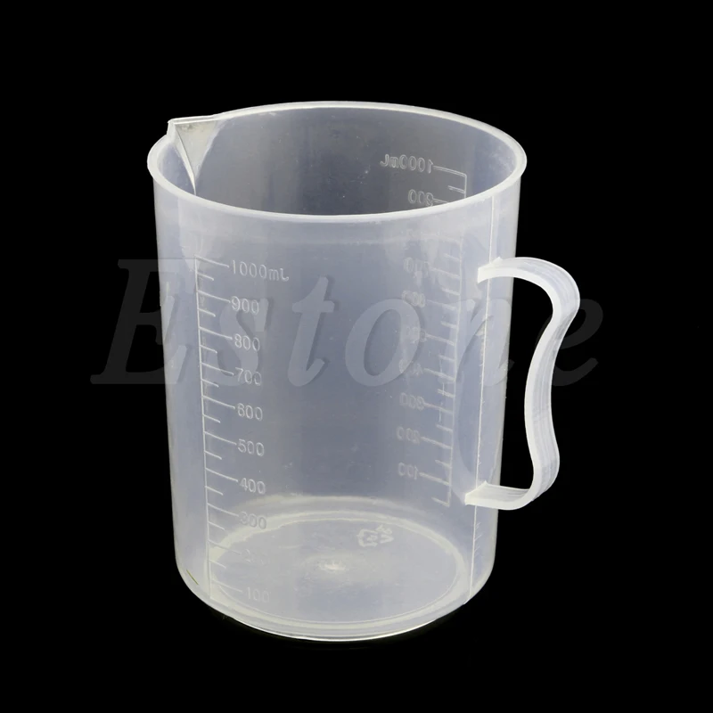 

150/250/500/1000/2000ML Plastic Measuring Cup Jug Pour Spout Surface Kitchen 1Pc C5AE