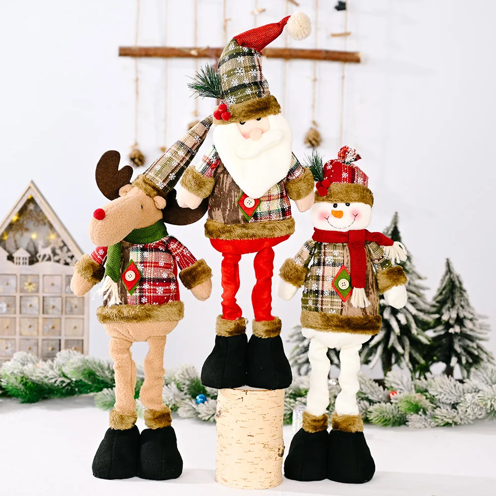 

Santa Claus Christmas Doll Merry Christmas Decorations for Home Elk Christmas Ornaments Xmas Tree Decor 2021 Navidad Natal Gifts