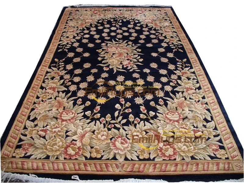 

3d carpetsavonnerie floral carpet roses Needlepoint Floor For Bedroom Brown Fashionable Circular savonneriefor carpet