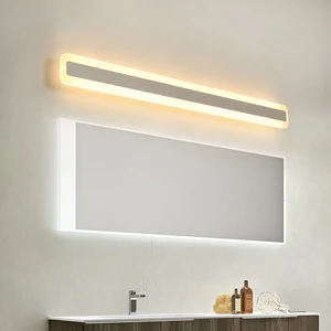 New LED Wall Mirror Light 40-120cm 16-48W AC110-240V Waterproof Modern Cosmetic Acrylic Wall Lamp For Bathroom Light Lamp