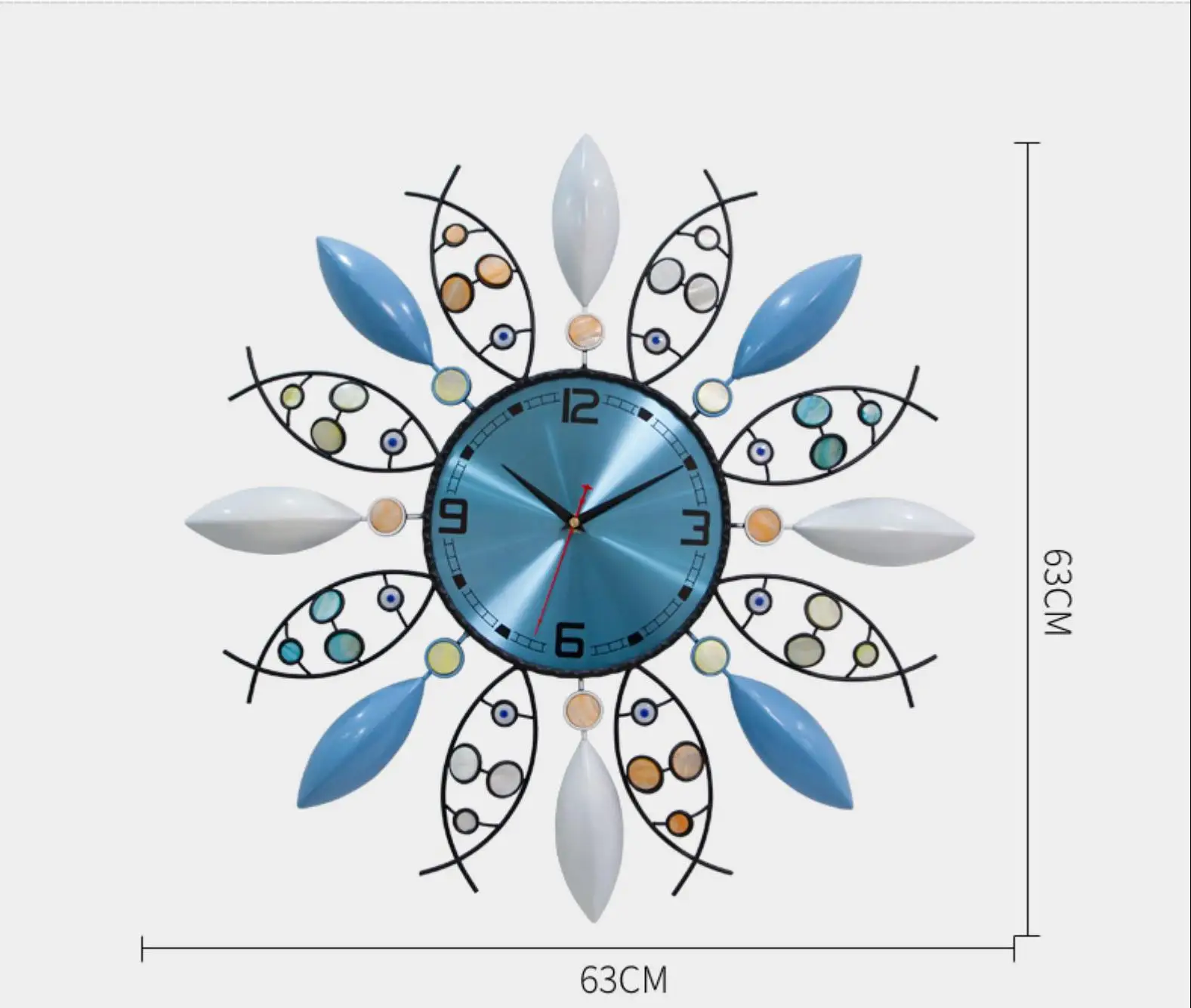 Большие железные настенные часы современный дизайн висячие для гостиной