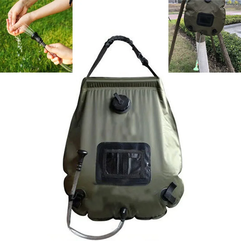 душ походный кемпинг Наружные сумки для воды портативный Солнечный Душ карман с