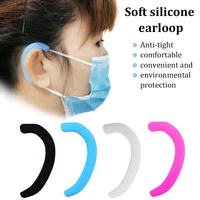 portable anti pain elastic soft silicone earmuffs protector mask rope cover soft protective ears mask band buckles accessories