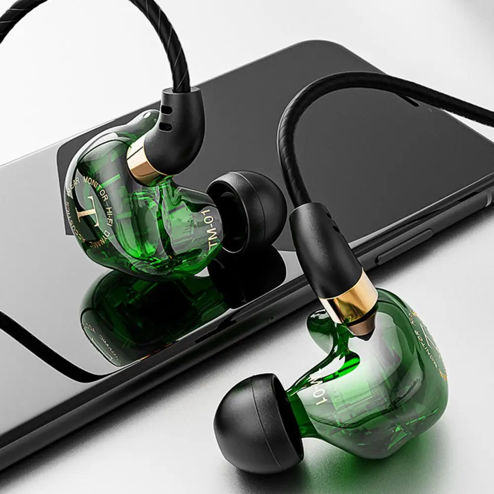 TM-01 3 5 мм проводные наушники вокруг уха стерео многофункциональная HiFi In-Ear