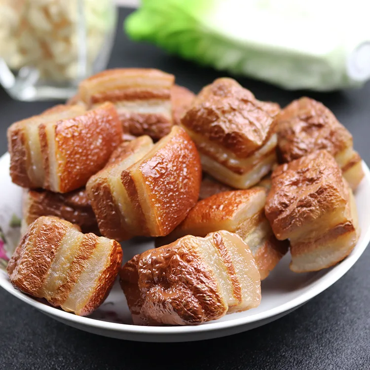 

10pcs/lot Simulation of Braised Pork Model Fake Pork Three Layers of Meat Dongpo Meat Dishes Samples