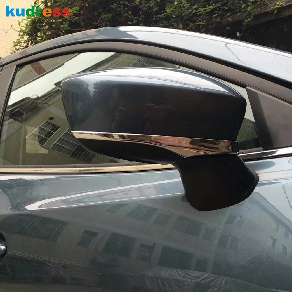 Для Mazda 2 Demio DJ хэтчбек 5 дверь 2014 2015 2016 2017 2018 ABS Хромированная Зеркало заднего вида
