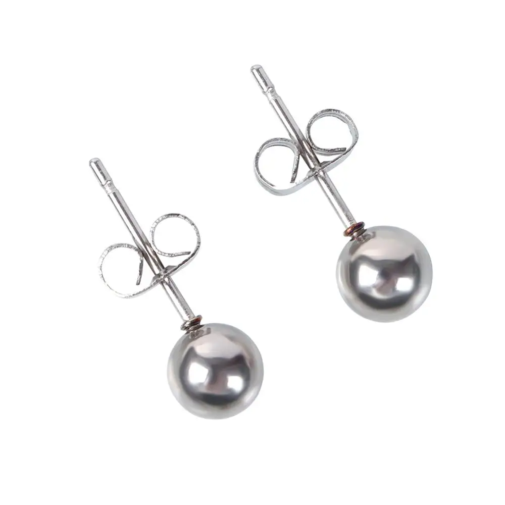 Комплект из 2 предметов хирургической стали с серебряным покрытием черный