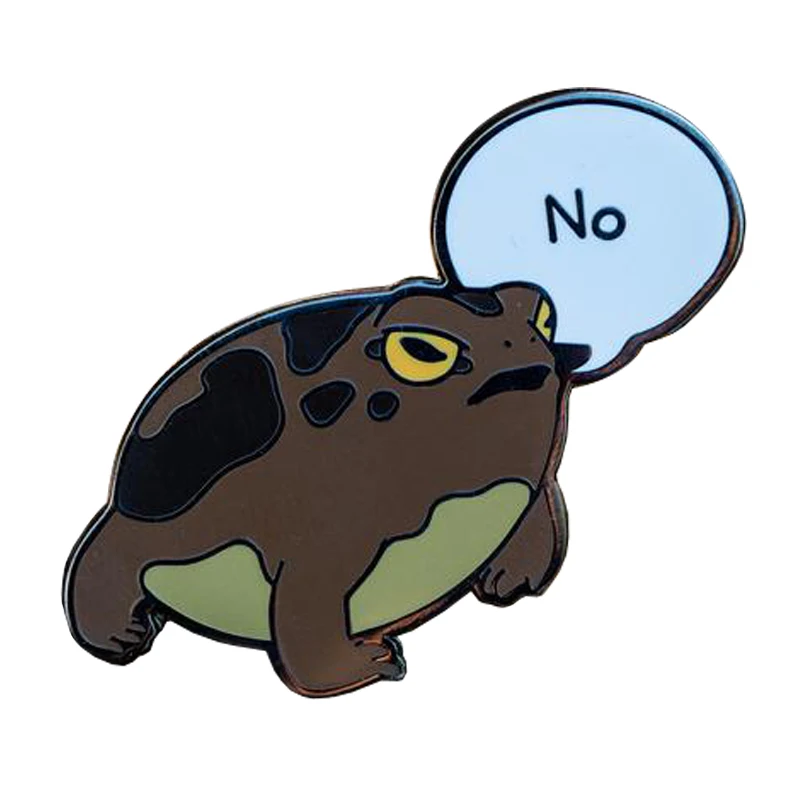 Значок в виде лягушки|Броши| |