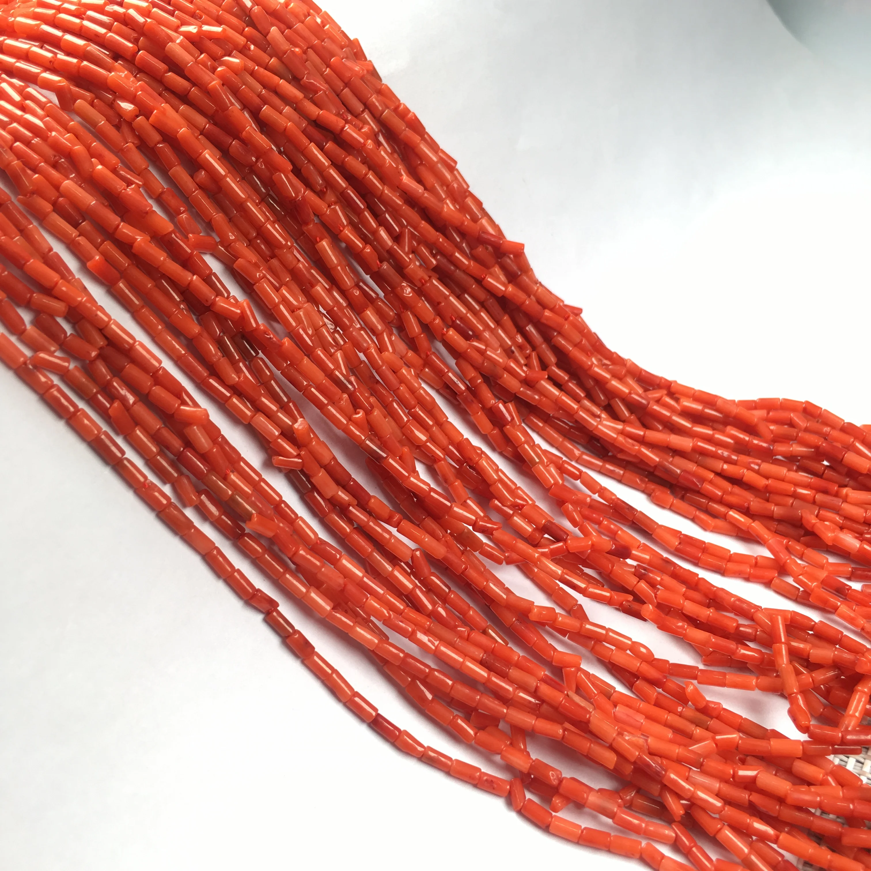 Маленькие Бусины 2x4 мм высокое качество натуральные коралловые бусины свободные