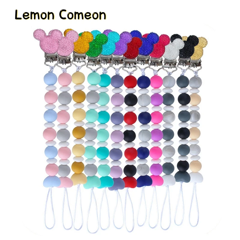 Зажимы для соски пустышки Силиконовые Прорезыватели зубов без добавления