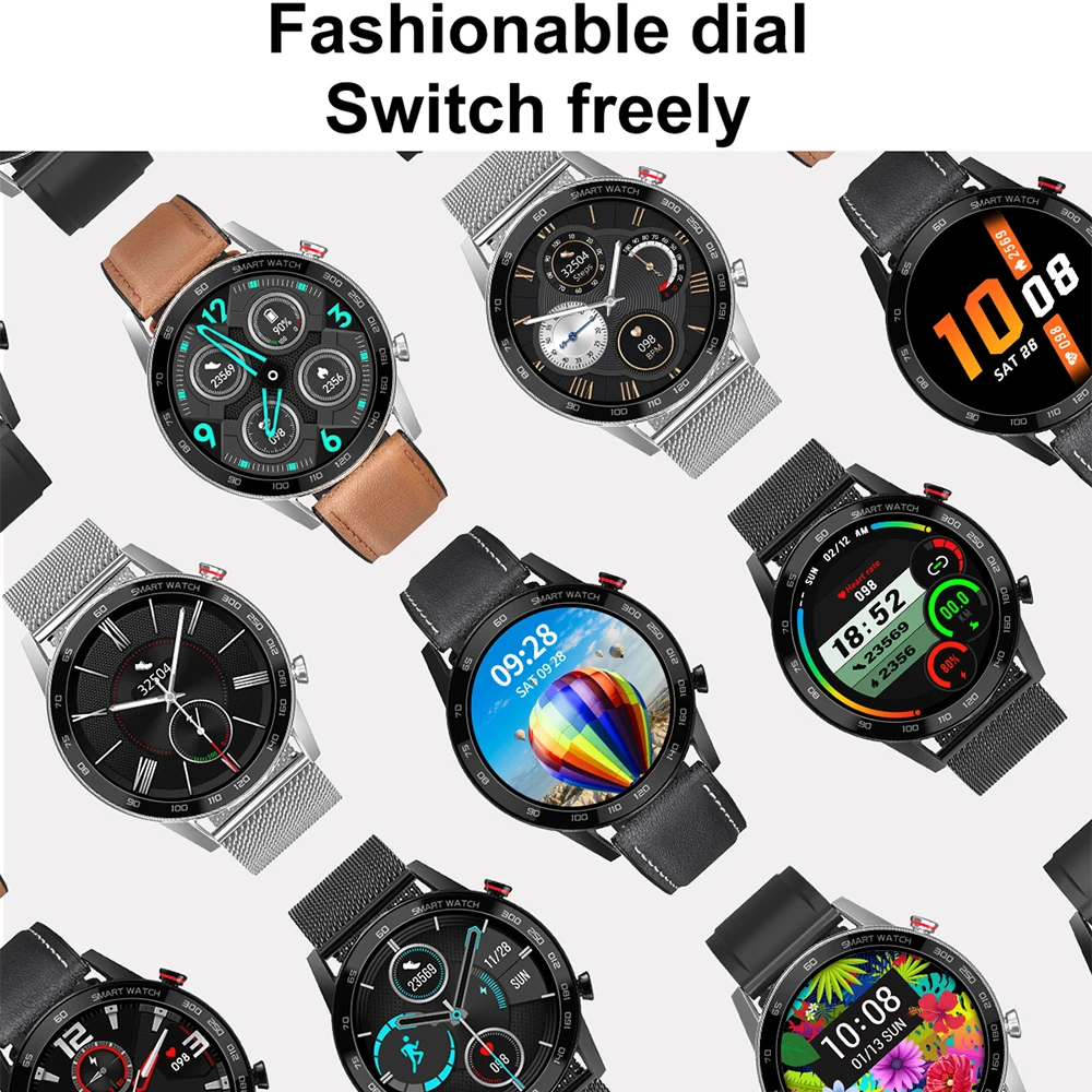 

DT95 Bluetooth Call Black Silver Metal Men Business Smart Watch Custom Dial Waterproof Women Sports Smartwatch