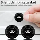 Звукоизоляционные наклейки для дверей автомобиля, 2 шт., амортизирующие прокладки для Infiniti FX35, Q50, Q30, ESQ, QX50, QX60, QX70, EX, JX35, G35, G37, EX3, стиль