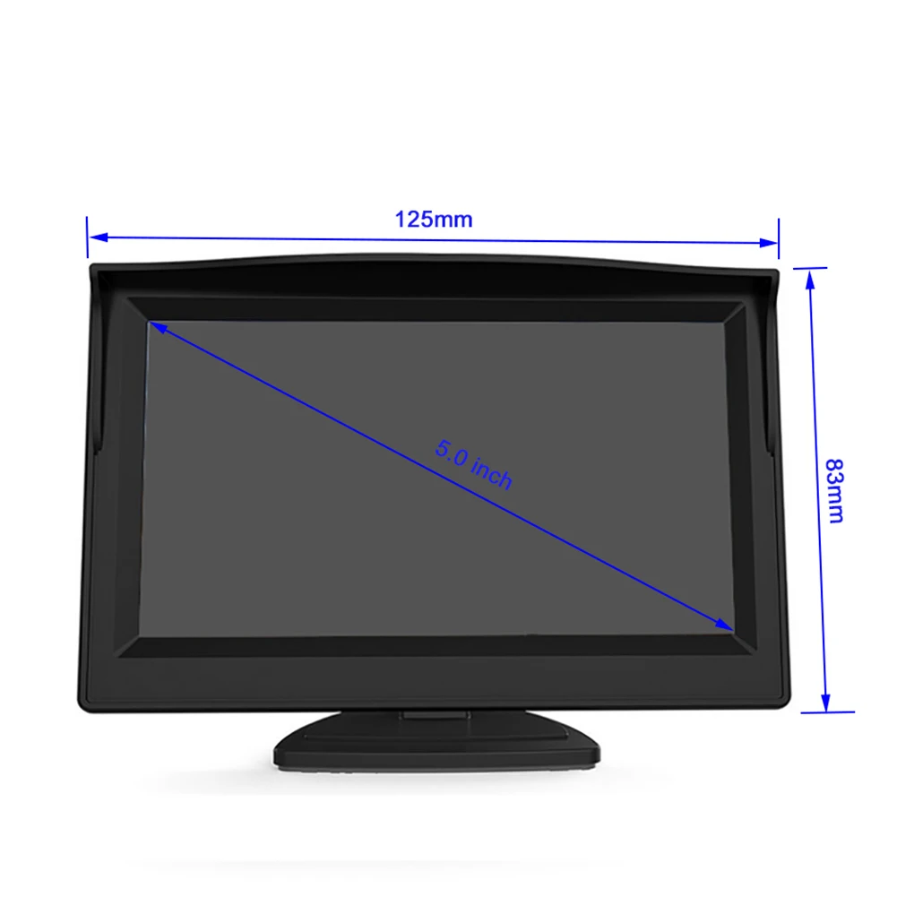 Car Parking Rear View Display with Camera TFT LCD HD Video Security Monitor Auto Interior Surveillance Kit Accessory | Автомобили и