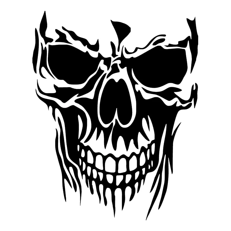 

HotMeiNi Large Skull Die Cut Vinyl Notebook JDM Decal Car Stickers Truck Windshield Bumper Sticker for bmw e60 car accessories