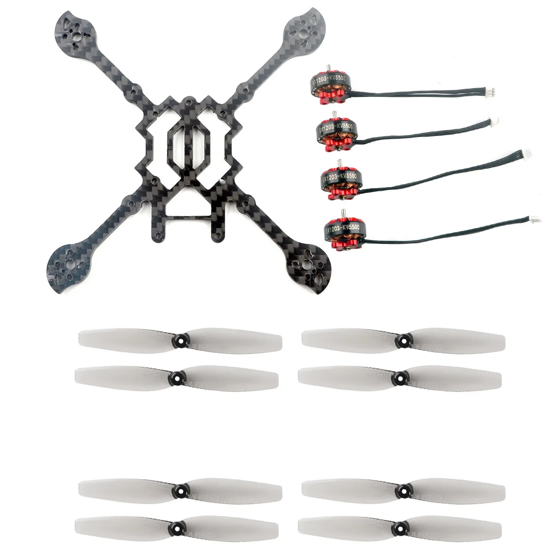 Happymodel Larva X HD 125 мм комплект из углеродного волокна для рамы w/ 5500KV 2 4S бесщеточный
