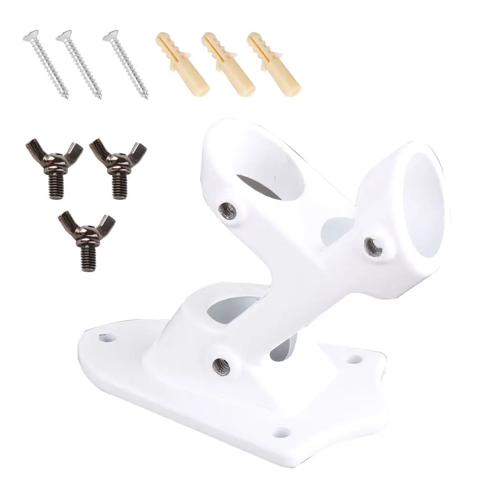 

Wall Mounted Durable Heavy Duty Waterproof Patio Mounting Bracket Flag Pole Holder Cast Aluminium Porch Flagpole Hardware