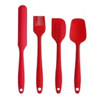 1-4 шт., антипригарная силиконовая шпатель для крема, шпатель для масла, термостойкие шпатели, гибкие кухонные принадлежности для выпечки