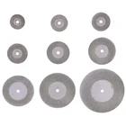 Алмазный шлифовальный круг 6 шт.компл. 16-50 мм Инструмент Мини режущий диск для вращающихся аксессуаров металлический режущий диск шпиндель аксессуар