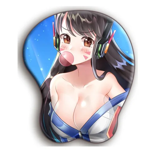 OW DVA Song Hana D. VA сексуальный мягкий гелевый 3D игровой коврик для мыши эргономичный с