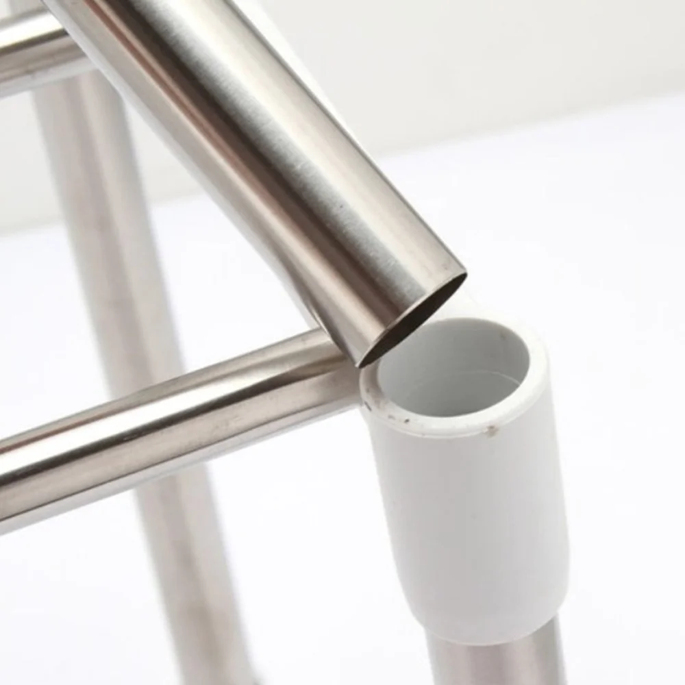 

Stainless Steel Multifunctional Microwave Oven Rack Household Telescopic Pan Pot Storage Shelf Assembly Standing Type Double Lay