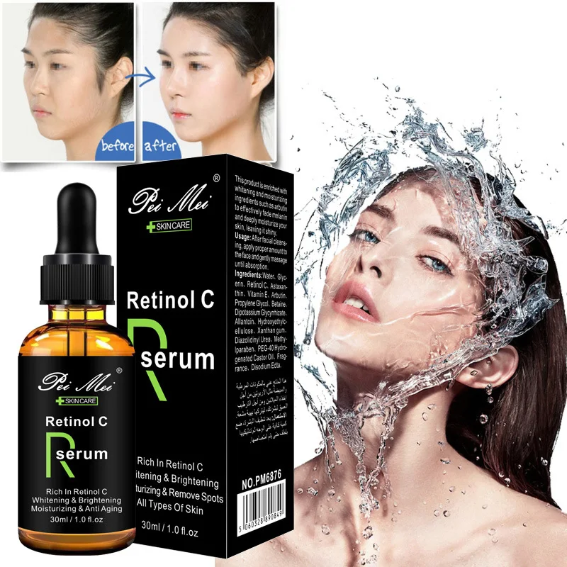 

Retinol Face Serum Moisturizing Whitening Firming Fade Fine Lines Anti-wrinkle Anti-aging Essence 30ml