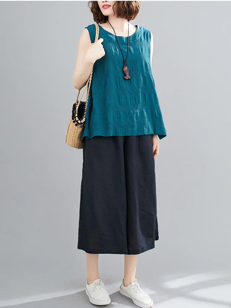 Женские летние футболки размера плюс с круглым вырезом без рукавов жилет топы