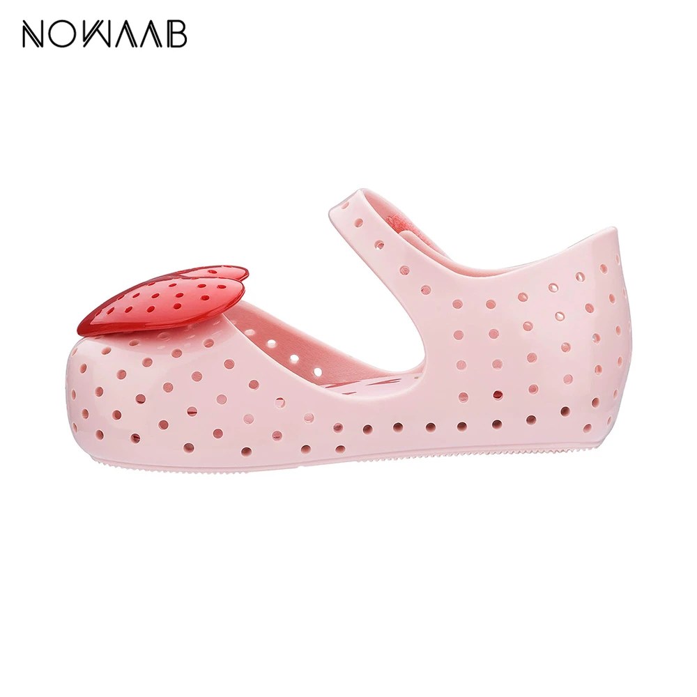 Melissa/сандалии для девочек с сердечками Новинка 2020 года Прозрачные сандалии