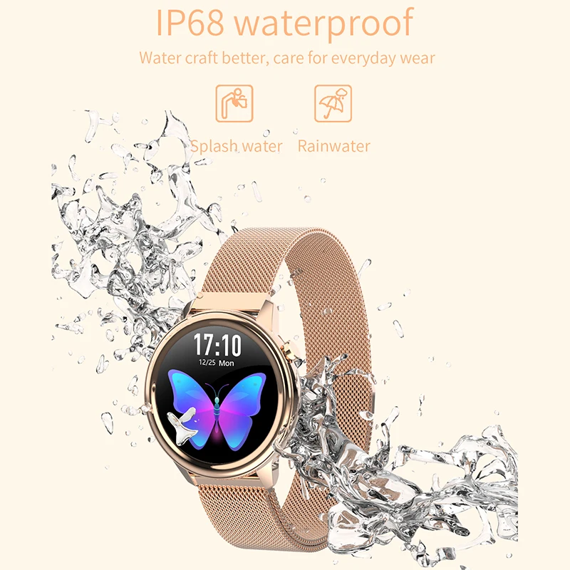 

Smart bracelet women's health full circle full touch screen body temperature respiration rate watch waterproof smartwatch