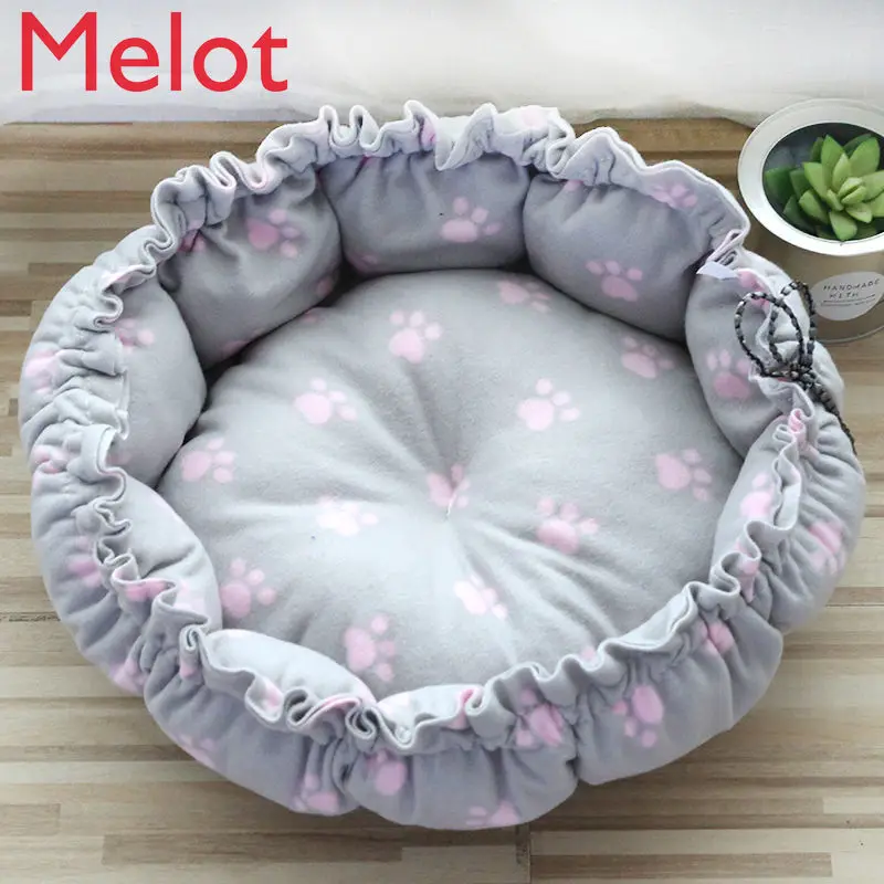 

High-End Luxury Doghouse Cathouse Winter Pet Bed Small Medium Pet Bed Warm Pet Supplies