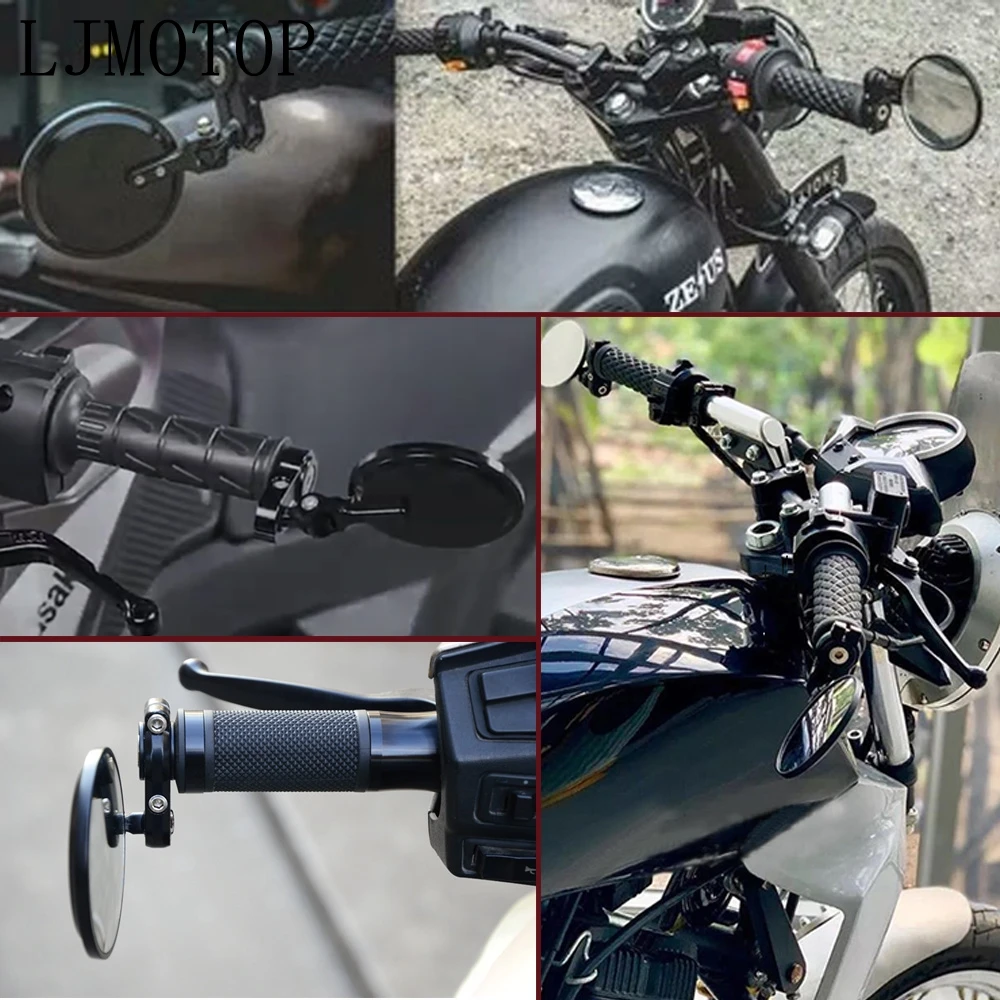 

Universal Motorcycle Mirrors 3 Inch Round Folding Bar End Side Mirror for Suzuki RM85 RM125 RM250 RMX250 RMZ250 RMZ450 DRZ400SM